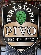Firestone Walker Pivo Hoppy Pils Metal Tin Tacker Beer Sign