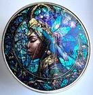 Precious African Woman Art - American Silver Eagle 1oz .999 Silver Dollar Coin