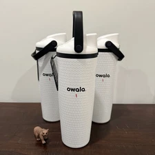 Owala Fairways For Days FreeSip Sway Golf Water Bottle 30oz White SHIPS TODAY