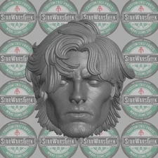 DC Absolute Superman Clark Kent custom head for McFarlane & other action figures