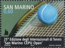 SAN MARINO 2012 INTERNAZIONALI DI TENNIS CEPU OPEN FRANCOBOLLO NUOVO