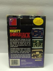 Mighty Bomb Jack NINTENDO NES PRIMERA CAJA DE IMPRESI&Oacute;N SOLO SIN JUEGO CAJA DE 5 TORNILLOS &iexcl;LEER! 