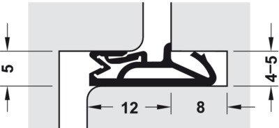 Haustürdichtung Türdichtung Haustür TPE Dichtung Ersatz 12 15 18 mm Abdichtung