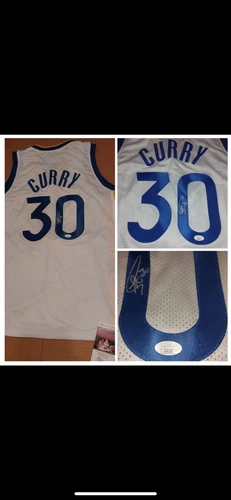 STEPHEN CURRY Signed Golden State Custom Blue Basketball Jersey JSA COA