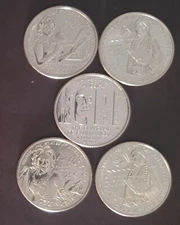 2024-S American Women Quarter 5 Coins 1 day handling - ships FREE FLASH SALE $14