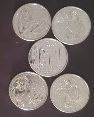 2024-S American Women Quarter 5 Coins fast 1 day handling  FLASH SALE $14