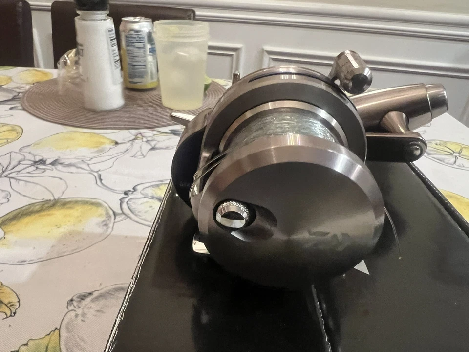 Hermosa Daiwa Saltiga 15H-SJ cargada 250 yardas de 30 lb línea PE ¡y tiro superior! Foto 2 de 4