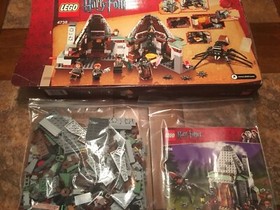 Lego #4738 Harry Potter Hagrid's Hut Complete w/ Box, Instructions & Lightbrick