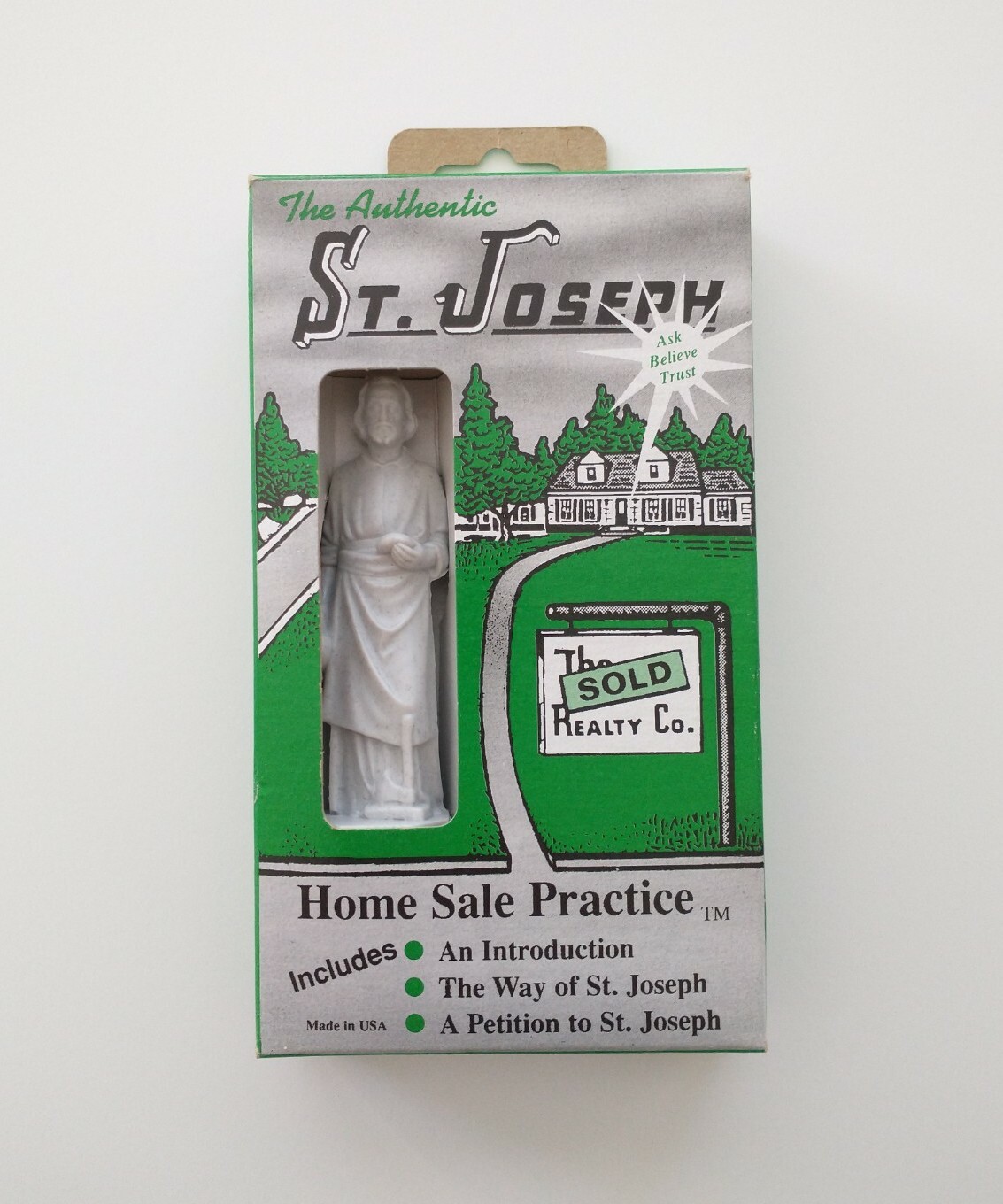 New Old Stock 1992 Home Sale Practice St. Joseph Statue Help Sell Your
