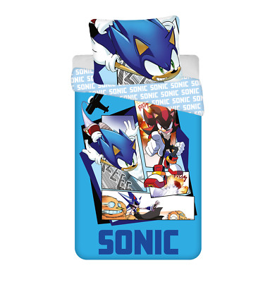 Sonic The Hedgehog 2 Stück Einzelbett Set Bettbezug 140x200cm Bettwäsche