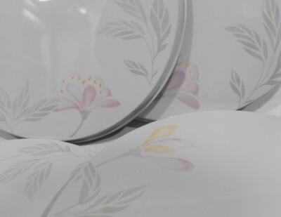   CORELLE 4-pc PINK TRIO Burner Covers / Stovetop Range Round Metal 10'' & 8''