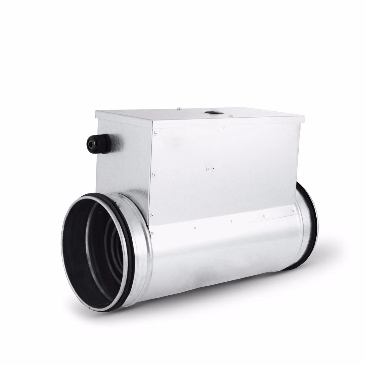 Elektro-Heizregister DN 100 bis 400  von  Firma Alnor, Stahl verzinkt.