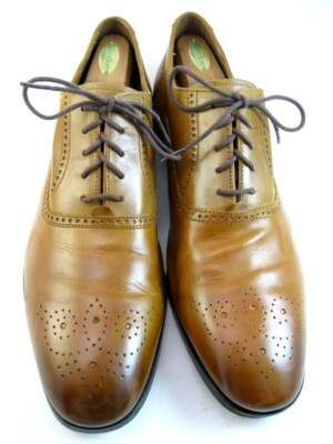 Allen Edmonds ''Siena'' Men's Medallion Dress Shoe Oxfords 14 D Walnut  (363N)