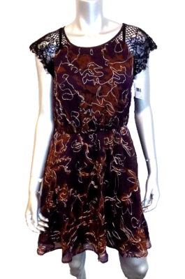Made for Impulse~ Purple & Gold Chiffon Illusion Lace Yoke Party Dress S NEW $89 | eBay Made for Impulse~ Purple & Gold Chiffon Illusion Lace Yoke Party Dress S NEW $89 | eBay