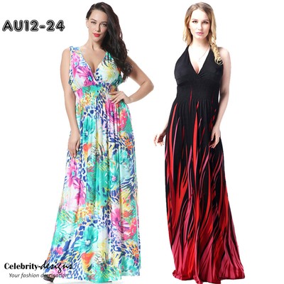 plus size boho evening dresses