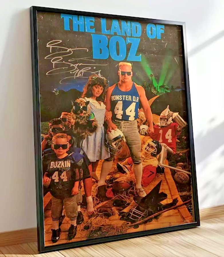 Brian Bosworth Costacos Brothers The Land of Boz Vintage Poster | eBay