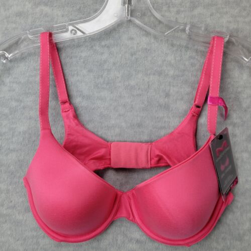 Maidenform T Shirt Bra Comfort Devotion Hot Pink Demi Coverage 09402 34D NWT
