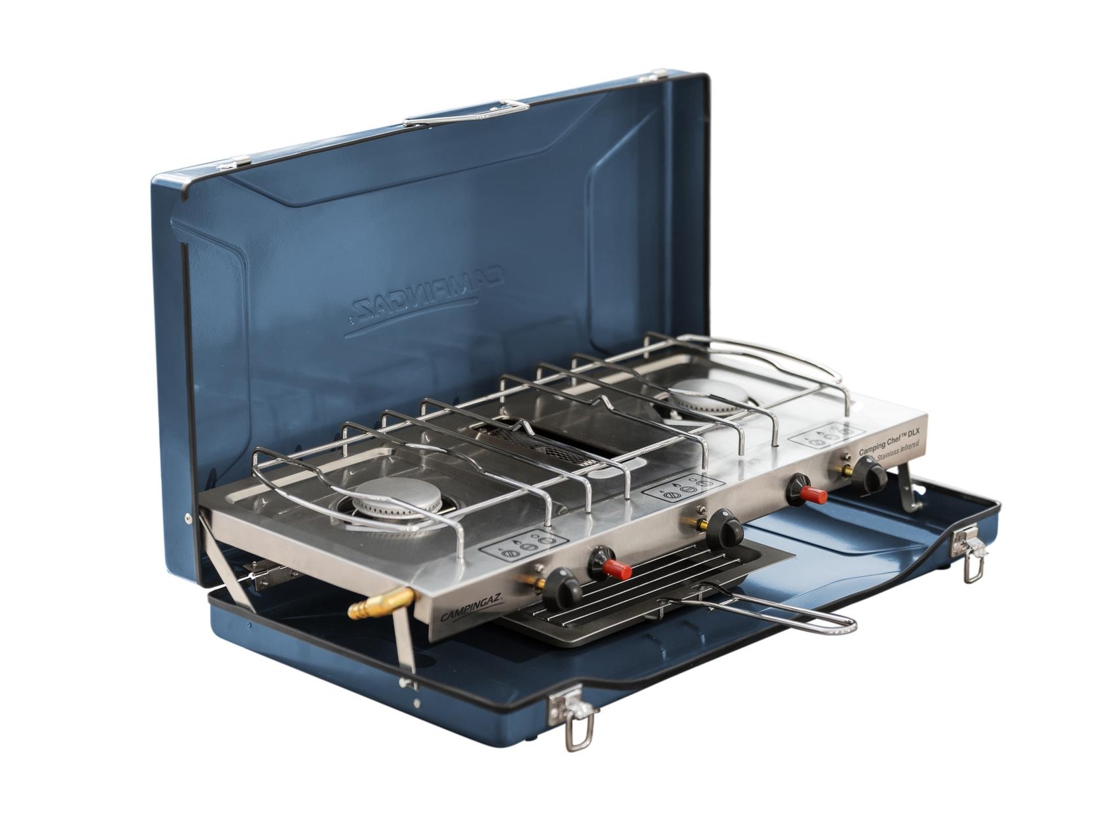 Campingaz Camping Chef Deluxe Folding Double Burner Infrared Stove & Grill