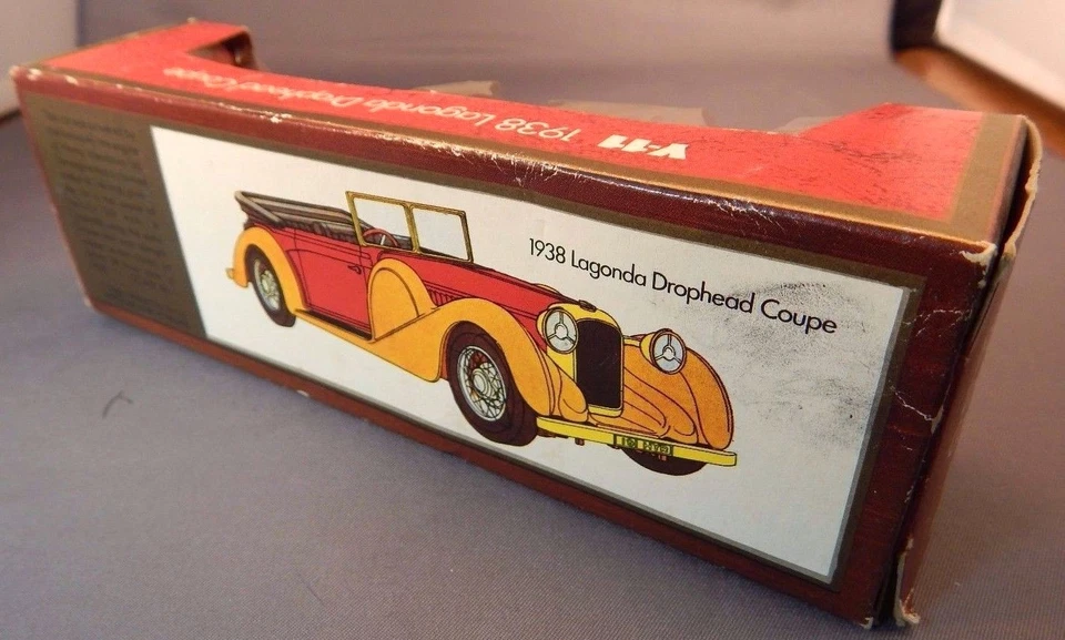 LESNEY MATCHBOX MODELS OF YESTERYEAR Y-11 1938 LAGONDA DROPHEAD COUPE & BOX    - Image 4 of 4