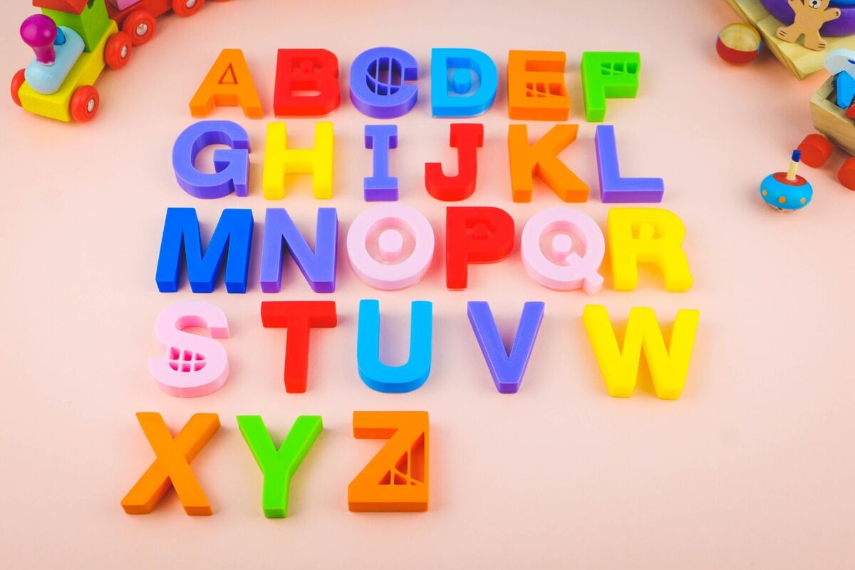 TVOKIDS Uppercase Alphabet 3D Printed Letters Custom Name