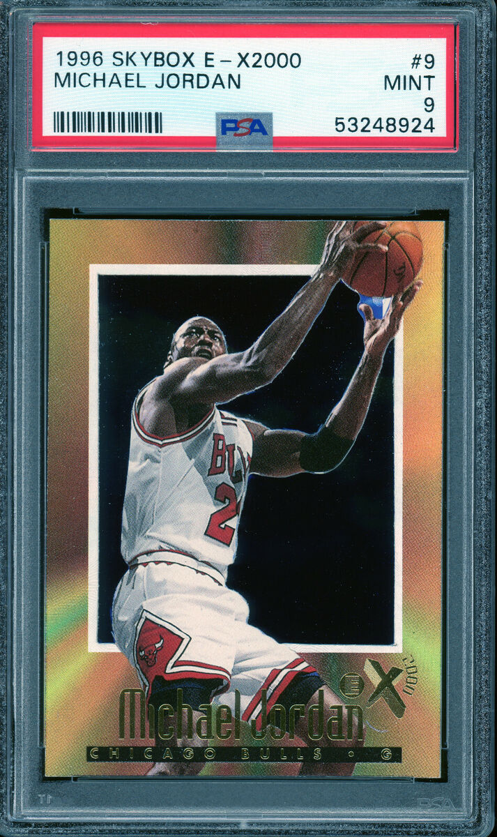 1996 Skybox E-X 2000 MICHAEL JORDAN EX 2000 EX2000 #9 PSA 9 1996 Skybox E-X 2000 MICHAEL JORDAN EX 2000 EX2000 #9 PSA 9