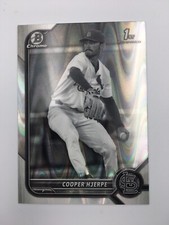 Cooper Hjerpe 2022 Bowman Chrome Black & White Raywave Refractor #BDC-95