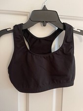 Motionwear Black Dance Bra, Girls Sz Large 12-14