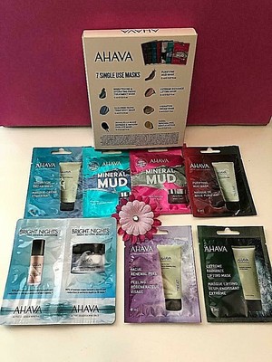 Ahava Mask Moment 6 Single Use Masks PLUS EXTRA BONUS