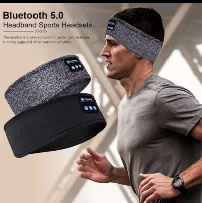 Bluetooth Kopfhörer Kopfbügel, weiche Schlafkopfhörer Bluetooth Kopfbügel schwarz