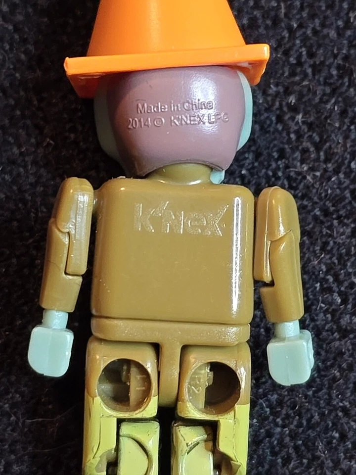 PVZ Conehead Peasant Zombie Knex Minifigure, Plants Vs Zombies - Rare, Complete - Image 3 of 4