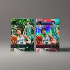LaMELO BALL 2021-22 Chronicles Essentials GREEN CRACKED ICE #309 Fanatics