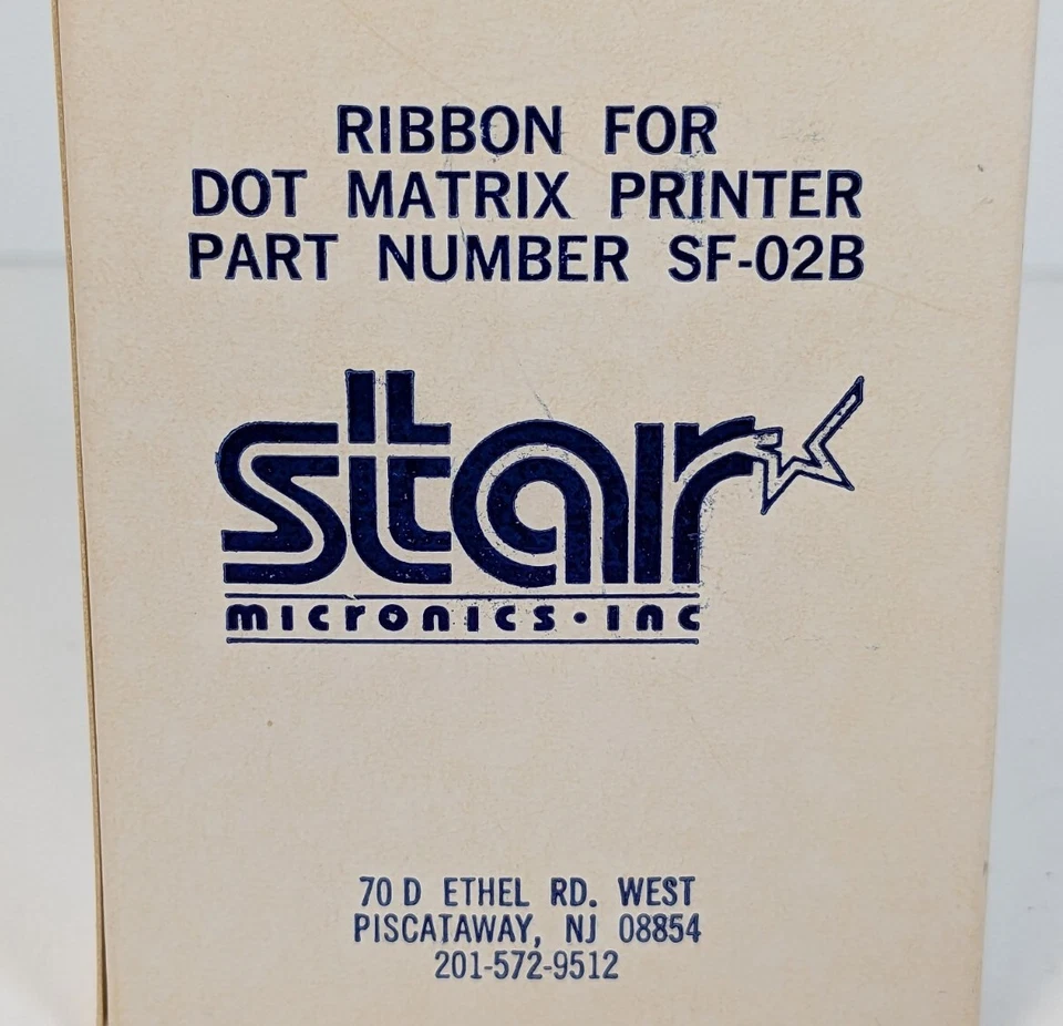 Star Micronics SF-02B Ribbon Dot Matrix Printer Gemini-10 -15 DP-8480 Blk Sealed - Image 4 of 4