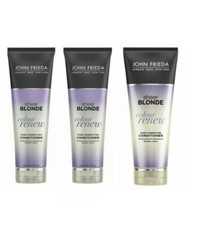 John Frieda Sheer Blonde Colour Renew Tone Correcting Conditioner 3x 250ml
