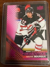 Mavrik Bourque 2022 Upper Deck Team Canada Juniors Prospectus Momentous (Hockey)