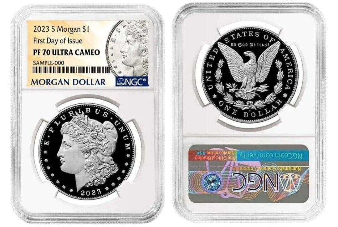 2023 Morgan & Peace First Day of Issue NGC PF 70 Ultra Cameo | eBay