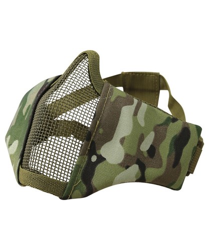 AIRSOFT RECON FACE MASK TACTICAL STEEL GRID MESH PROTECTIVE SAFETY GEAR PADDED - Picture 3 of 6