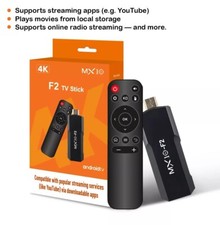 Android TV Stick 4K Ultra HD Smart Box WiFi Streaming USB Media Player Radio App