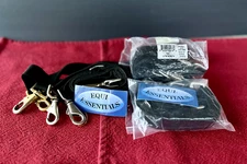 3 pairs NEW Equi-Essentials Elastic leg straps Black w silver hardware w bonus 