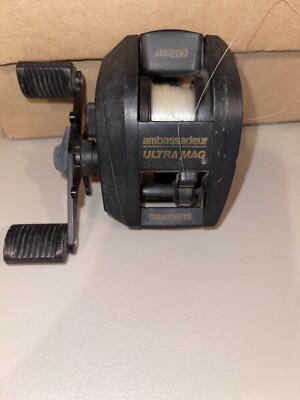 VINTAGE ABU GARCIA AMBASSADEUR ULTRA MAG BAITCASTING FISHING REEL