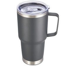 Cool Yoleb 30 oz Stainless Steel Tumbler with Handle and Lid, 30 Ounces, Gray