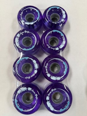 NEW Sure Grip Boardwalk 65mm soft Outdoor Roller Skate Wheels  - Purple