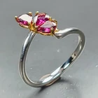 Vintage Natural Rhodolite Ring 925 Sterling Silver Size 6 /R470819