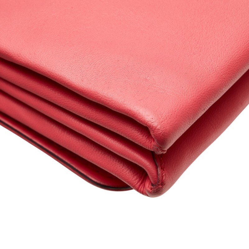 Valentino Rockstud Chain Shoulder Bag Leather Pink Women's Used Authentic thumbnail 8