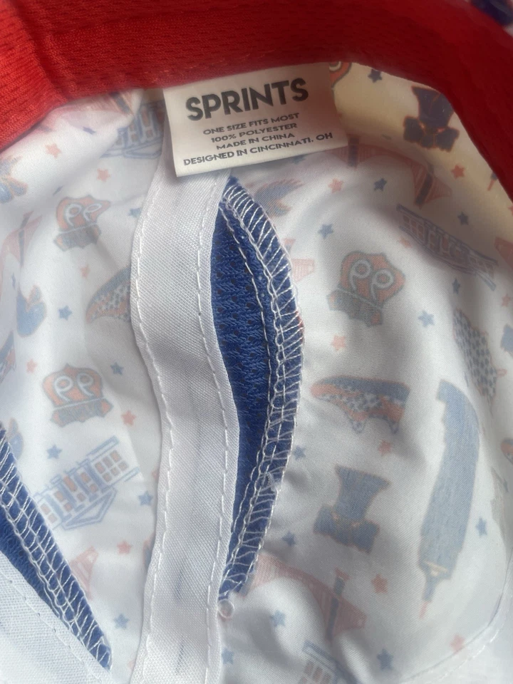 SPRINTS Running Hat Cap Runnin’ USA Route 66 NYC Allover Print Adult Polyester - Image 3 of 4