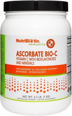 NutriBiotic-Ascorbate Bio-C,2.2 Lb. | Effervescent Vitamin C Powder with Lemon B