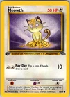 Meowth 56/64 Common Jungle Pokemon 1st Edition Near Mint