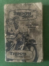 Triumph T15 149cc Terrier And T20 197cc Tiger Cub 1955 Instruction Manual