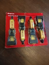 Snap-on Ratcheting Tie Down Straps 15 X 1.5 Heavy Duty Quick Release Set Of 4 Snap-on Ratcheting Tie Down Straps 15 X 1.5 Heavy Duty Quick Release Set Of 4