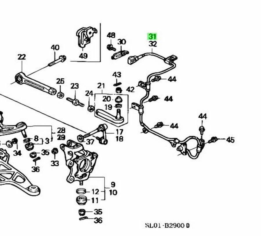 Conjunto de sensores OEM., R. RR. Acura NSX 57470-SL0-010 genuino Foto 2 de 4