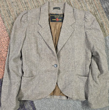 Peabody House Wool-Blend, Vintage Cropped Blazer Jacket size 13/14
